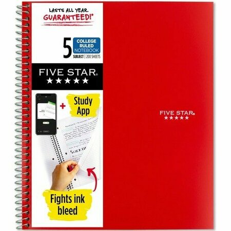 MEAD Notebook, 5-Subject, CollegRuled, 8-1/2inx11in, RD MEA820004CK1